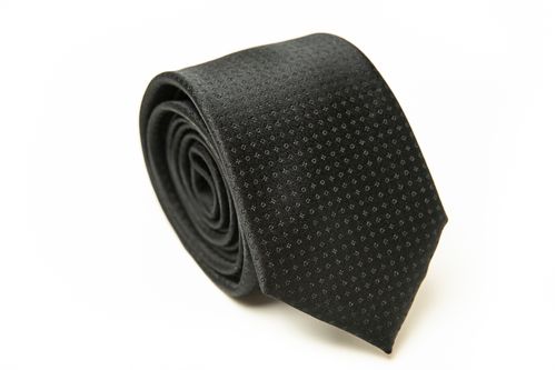 Gravata Tradicional Seda Pierre Cardin Preta Com Detalhes