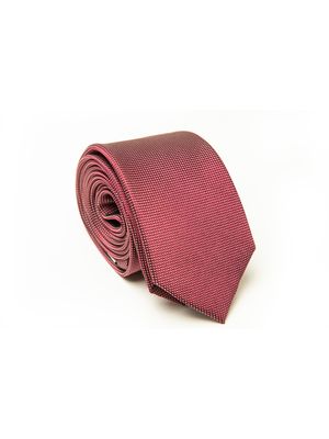 Gravata Tradicional Seda Pierre Cardin  Vermelha Com Pontinhos Brancos