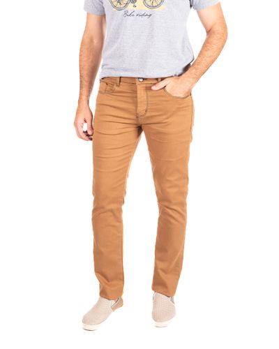 Calça Sarja 5 Bolsos Caramelo