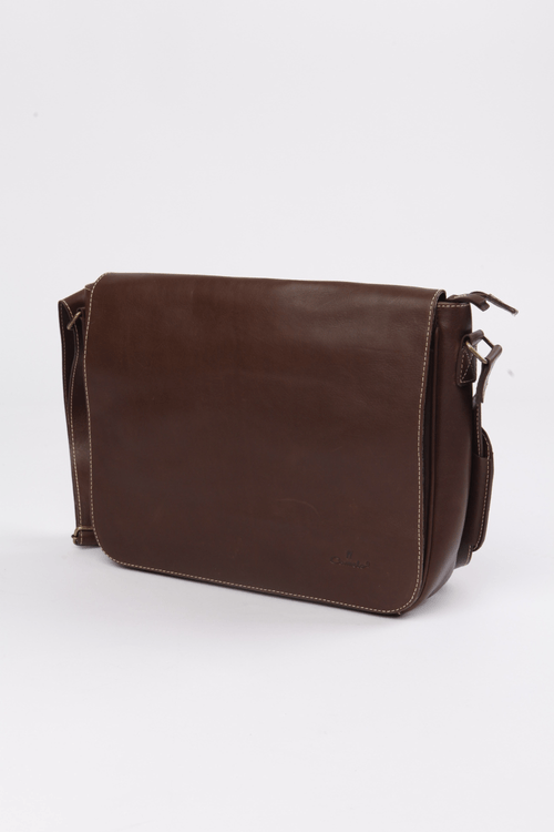 Pasta masculina couro brown