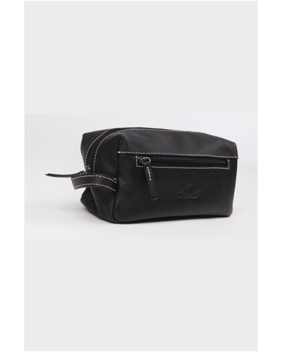 Necessaire couro preta