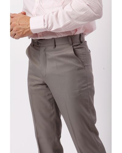 Calça Social Camelo Microfibra Cinza