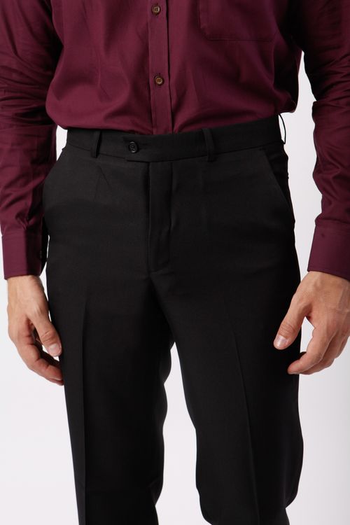 Calça Social Camelo Microfibra Preto