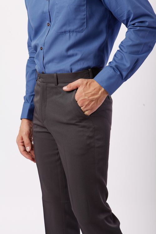 Calça Social Camelo Poli Chumbo