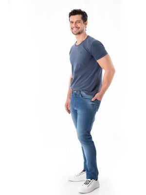 Calça Jeans Moletom Camelo