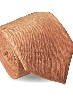 GRAVATA TRADICIONAL POLIÉSTER JACQUARD LARANJA