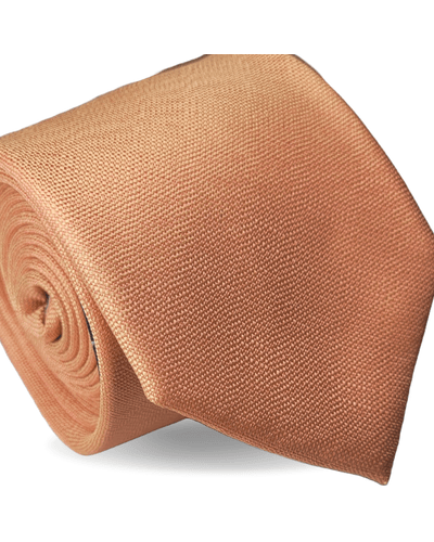 GRAVATA TRADICIONAL POLIÉSTER JACQUARD LARANJA
