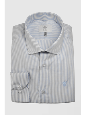Camisa Custom s/bolso ml Azul Claro