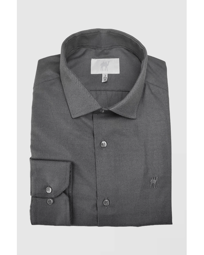 Camisa Manga Longa Custom Cinza Chumbo