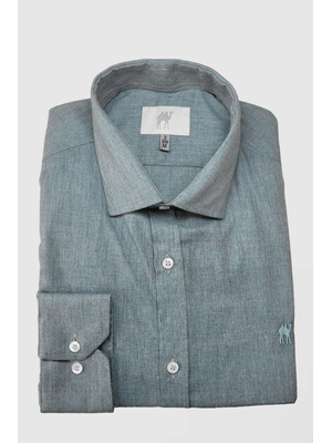 Camisa Manga Longa Custom Azul Turquesa