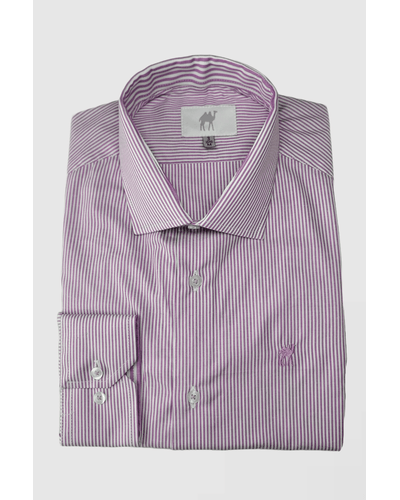 Camisa Custom Manga Longa Sem Bolso Roxo