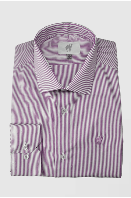 Camisa Custom Manga Longa Sem Bolso Roxo