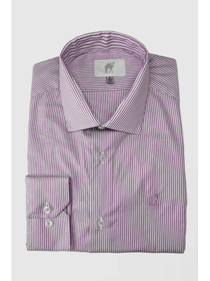 Camisa Custom Manga Longa Sem Bolso Roxo