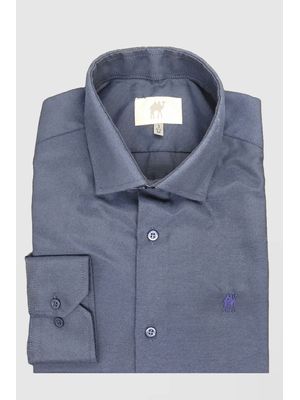Camisa Manga Longa Custom Azul Marinho