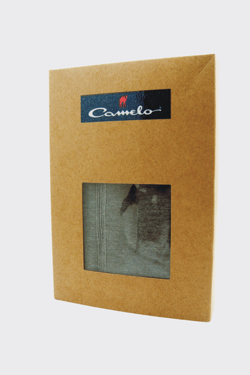 Cueca Camelo Boxer Mescla Modal