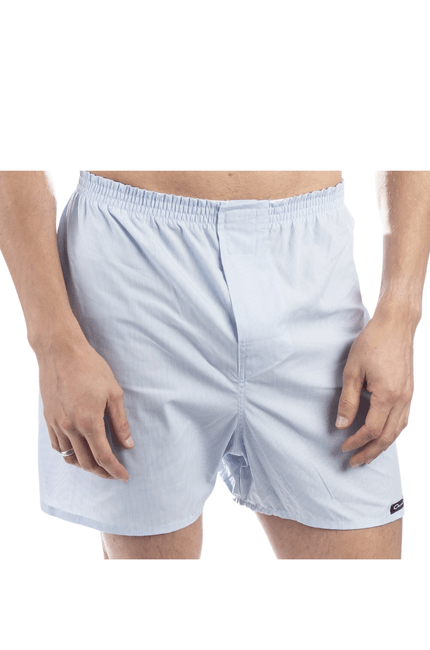 Cueca com Elastico e Botão Listras Azul