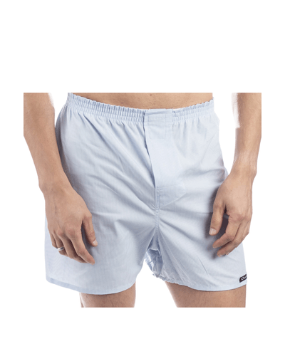 Cueca com Elastico e Botão Listras Azul
