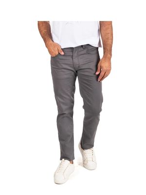 Calça Sarja 5 Bolsos Cinza