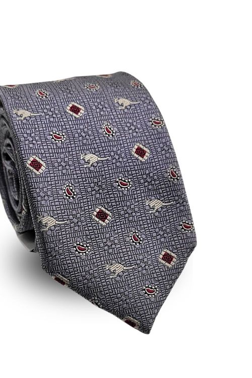 Gravata Tradicional Seda Pierre Cardin  Chumbo