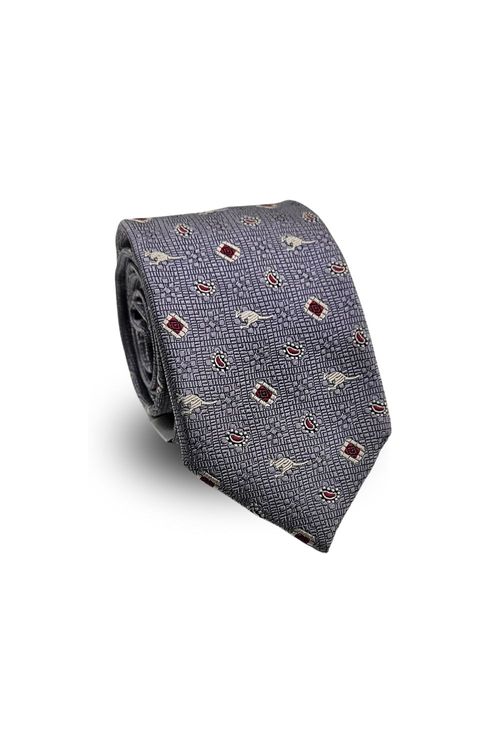 Gravata Tradicional Seda Pierre Cardin  Chumbo