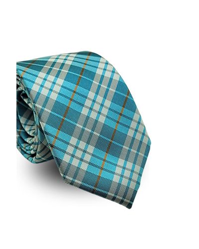 Gravata Tradicional Jacquard Poliéster Pierre Cardin Xadrez Verde