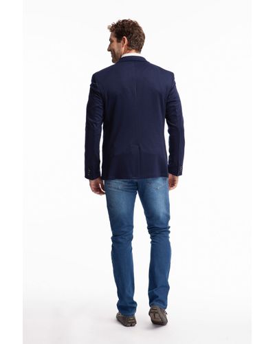 Blazer Moletom Marinho