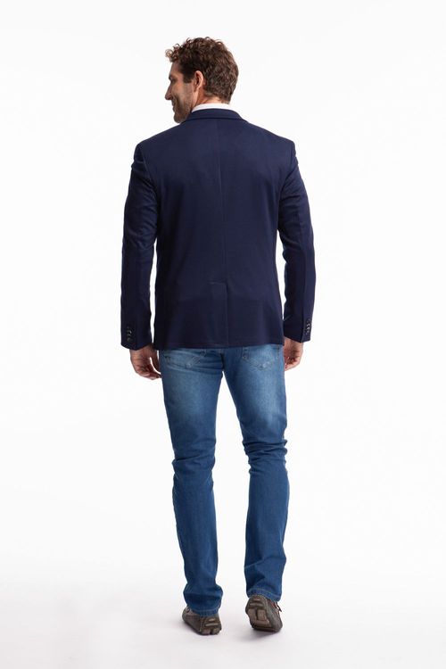 Blazer Moletom Marinho