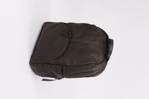 Mochila 100% couro marrom