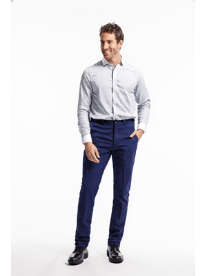 Calça Social Camelo Microfibra Marinho