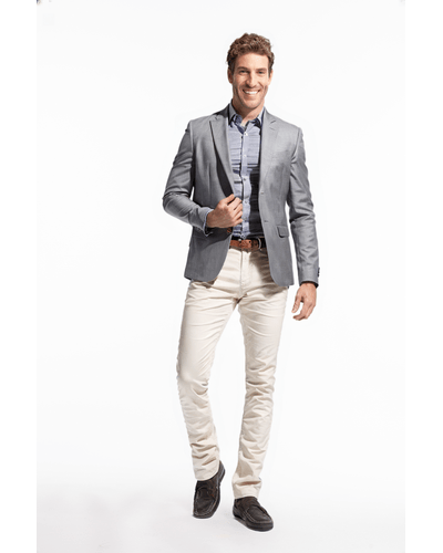 Blazer olho de perdiz Cinza