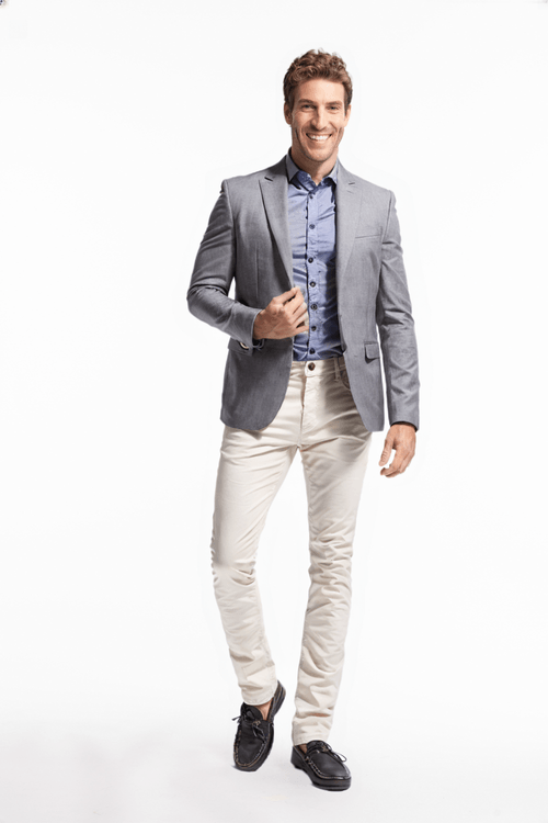 Blazer tropical Cinza