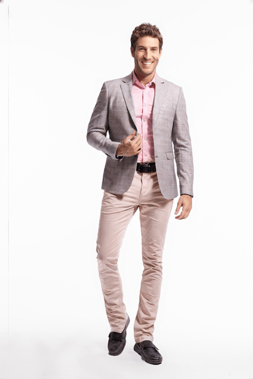 Blazer british check Flamingo