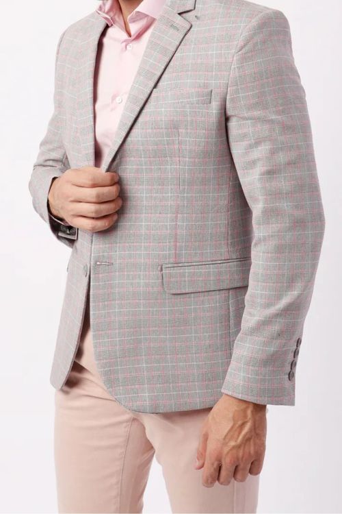 Blazer british check Flamingo