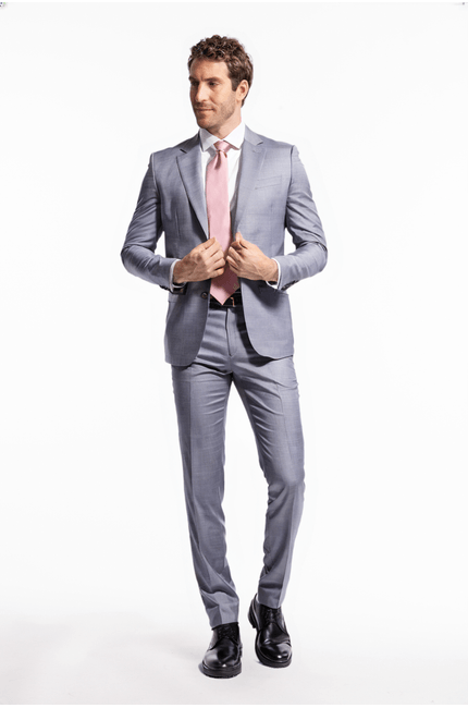 Terno Poliviscose Melange Azul