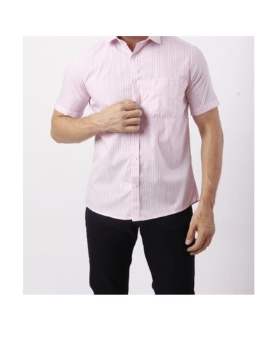 Camisa Custom Manga Curta Rosa