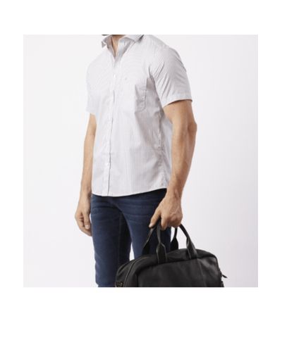 Camisa custom m/c Cinza