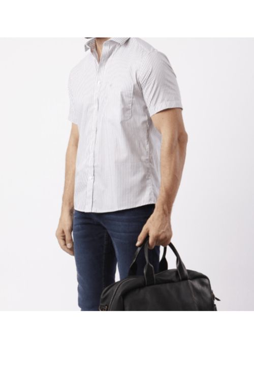 Camisa custom m/c Cinza
