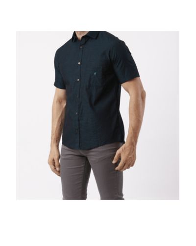 Camisa Manga Curta Custom com Bolso Verde