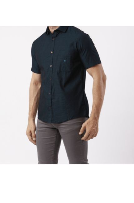 Camisa Manga Curta Custom com Bolso Verde