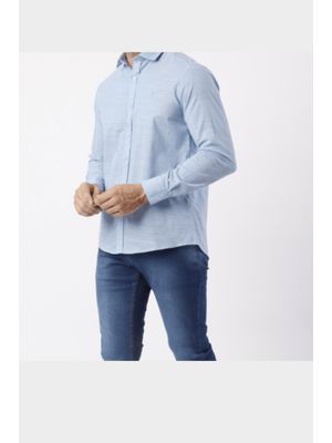 Camisa manga longa custom Azul céu