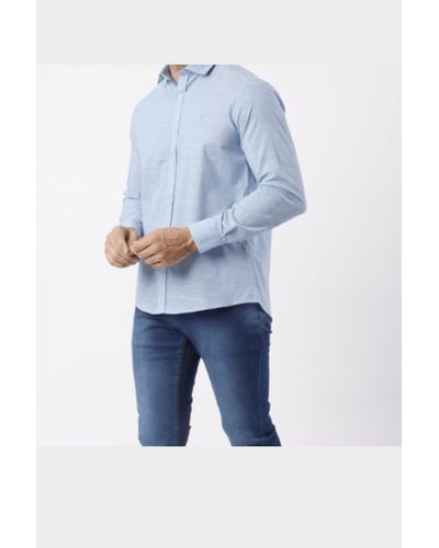 Camisa manga longa custom Azul céu