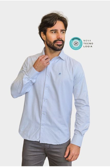 Camisa Manga Longa ANTIODOR Azul Claro