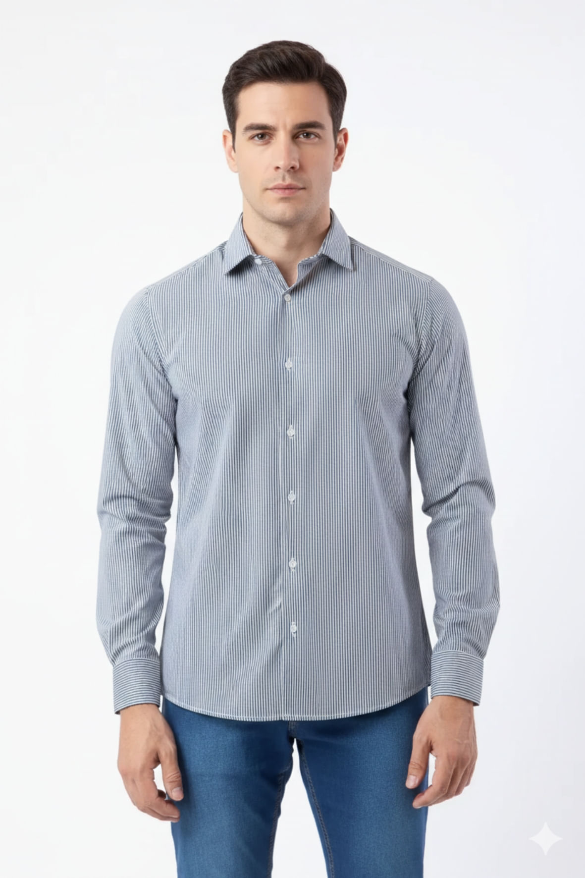 Camisa Camelo Manga Longa Bordado Punho Preto