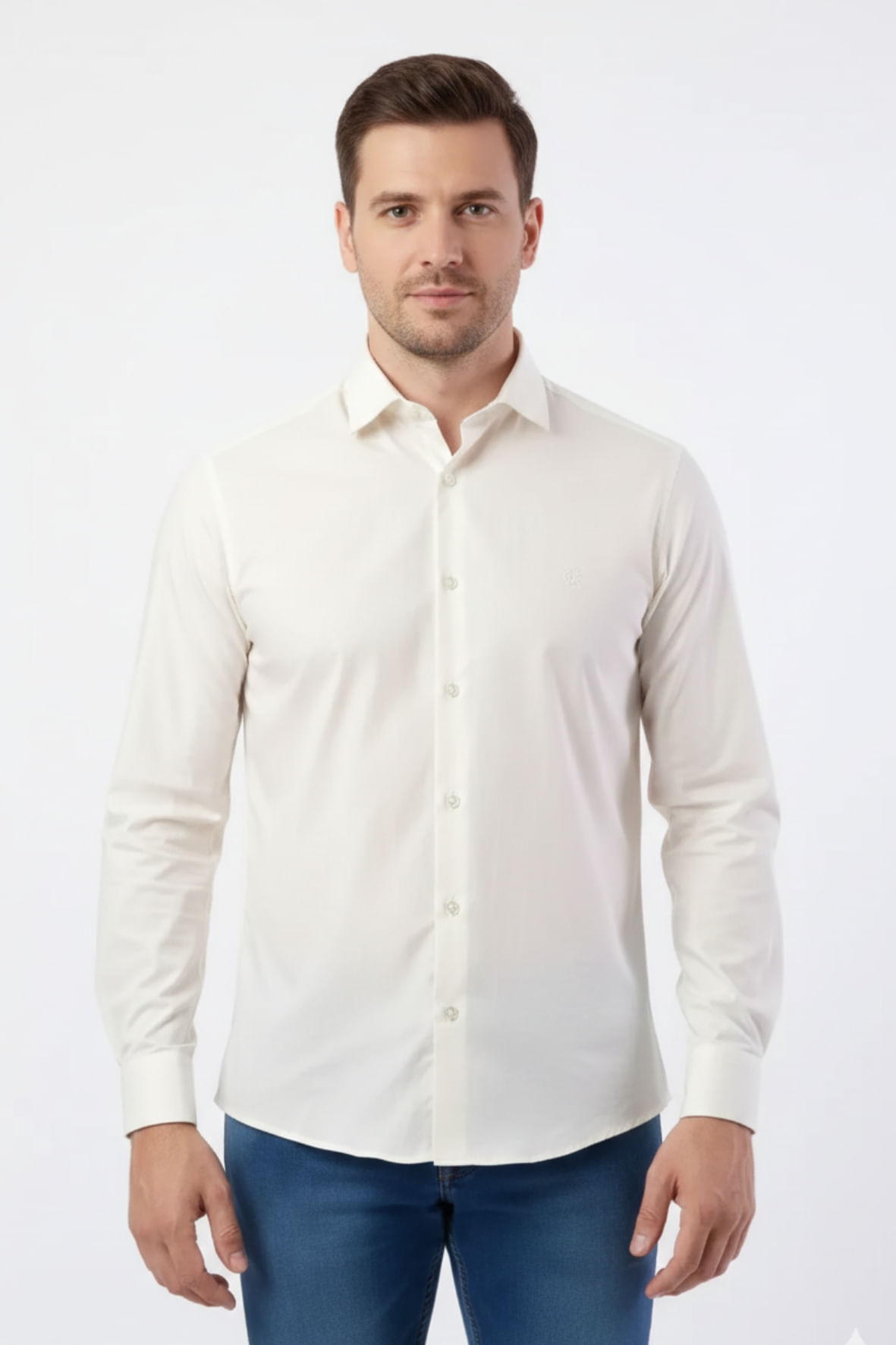 Cam work ml s/bolso Off white