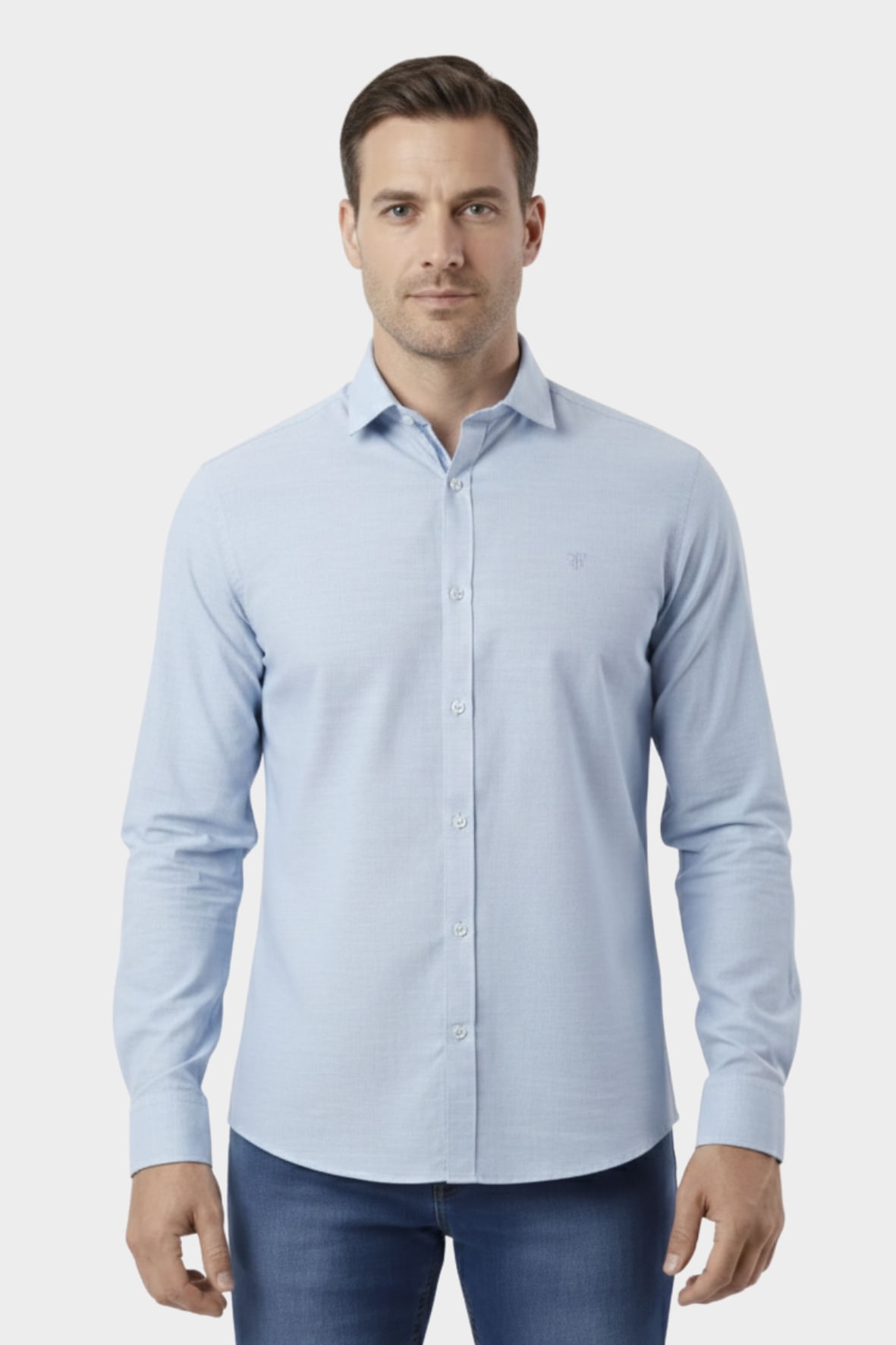 Camisa manga longa custom Azul céu