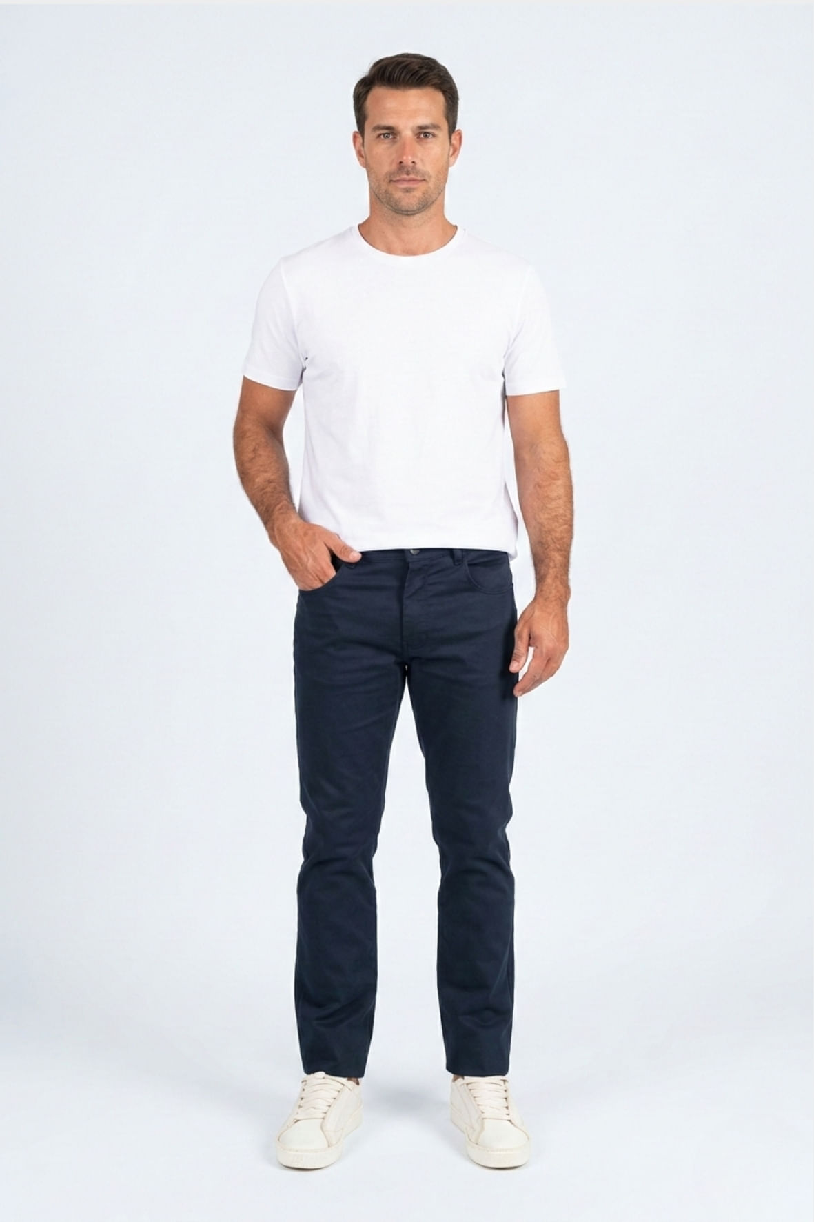 Calça Sarja 5 Bolsos Azul Marinho