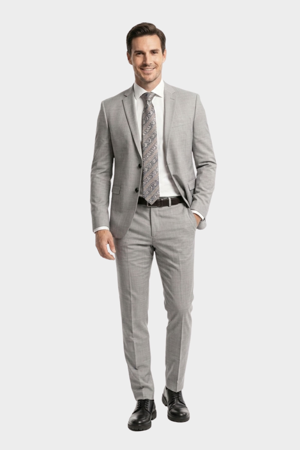 Terno Poliviscose Melange Caqui