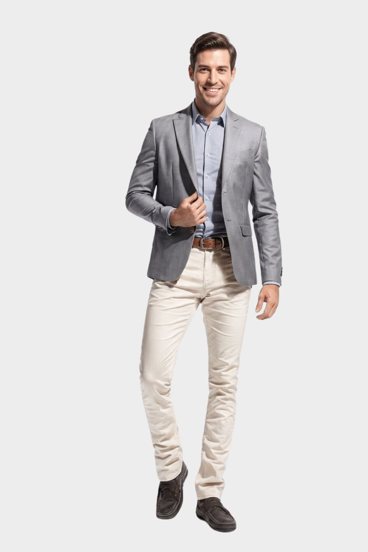 Blazer olho de perdiz Cinza