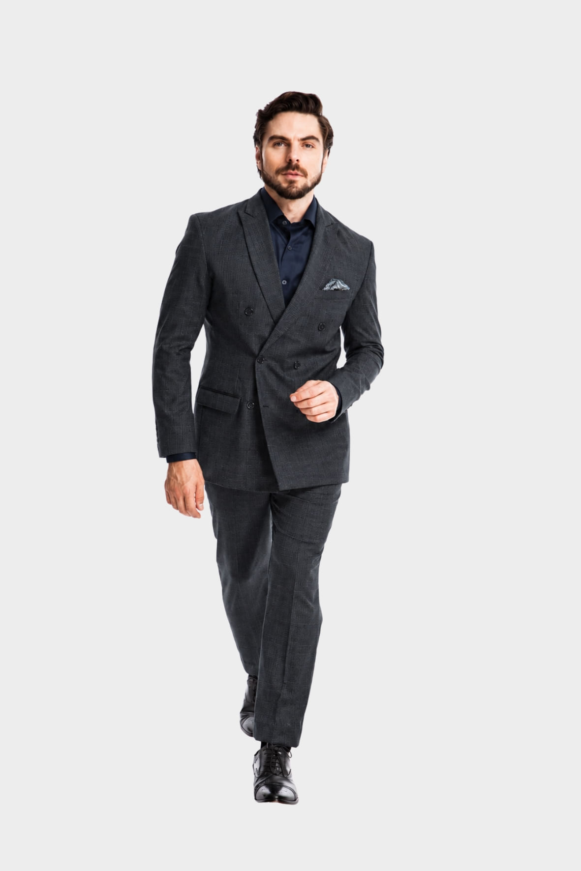 Terno Transpassado Windsor Premium Chumbo