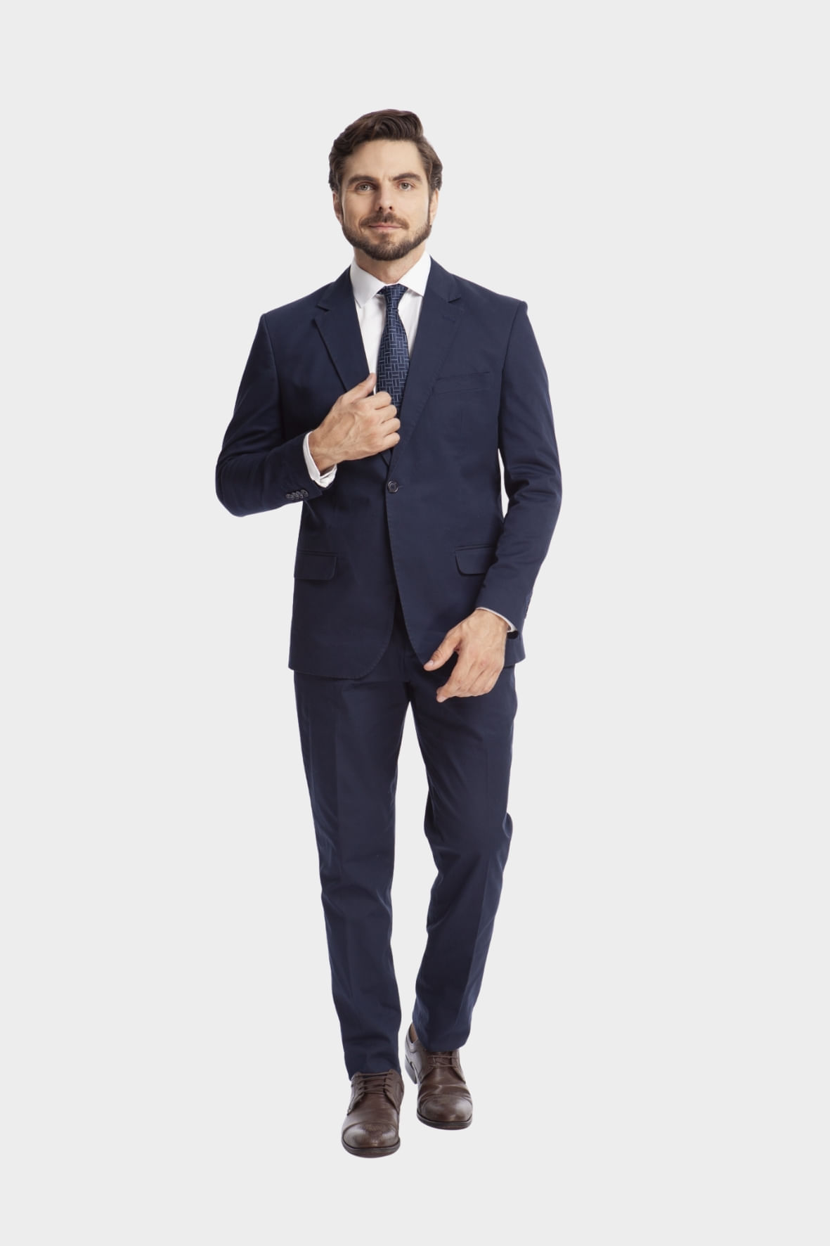 Terno Sarja Twill Slim Fit Marinho